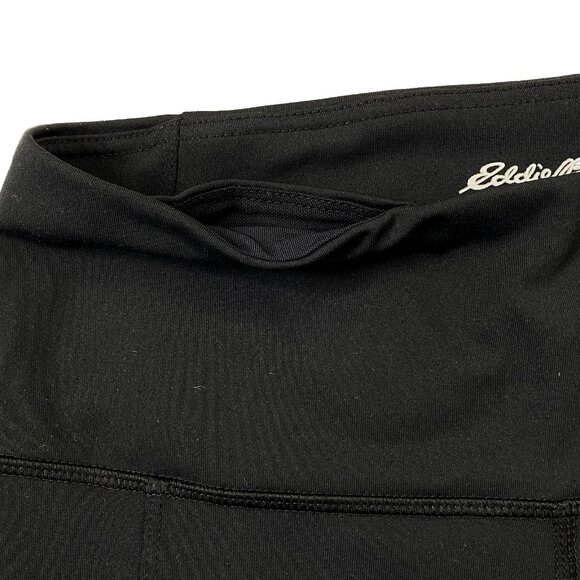 Eddie Bauer Womens Trail Tight Leggings Athletic Pants size Medium Pockets Black - Picture 6 of 11